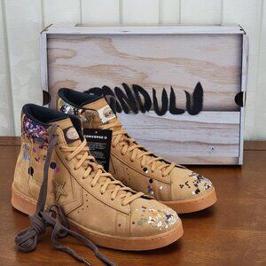 Converse X Bandulu Pro Leather Mid "Paint Splatter" 169908C Size 10 Men's